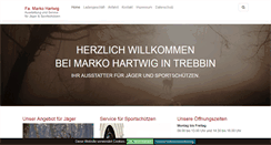 Desktop Screenshot of hartwig-trebbin.de