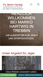 Mobile Screenshot of hartwig-trebbin.de