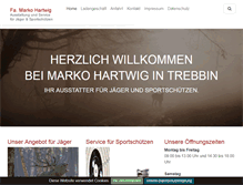 Tablet Screenshot of hartwig-trebbin.de